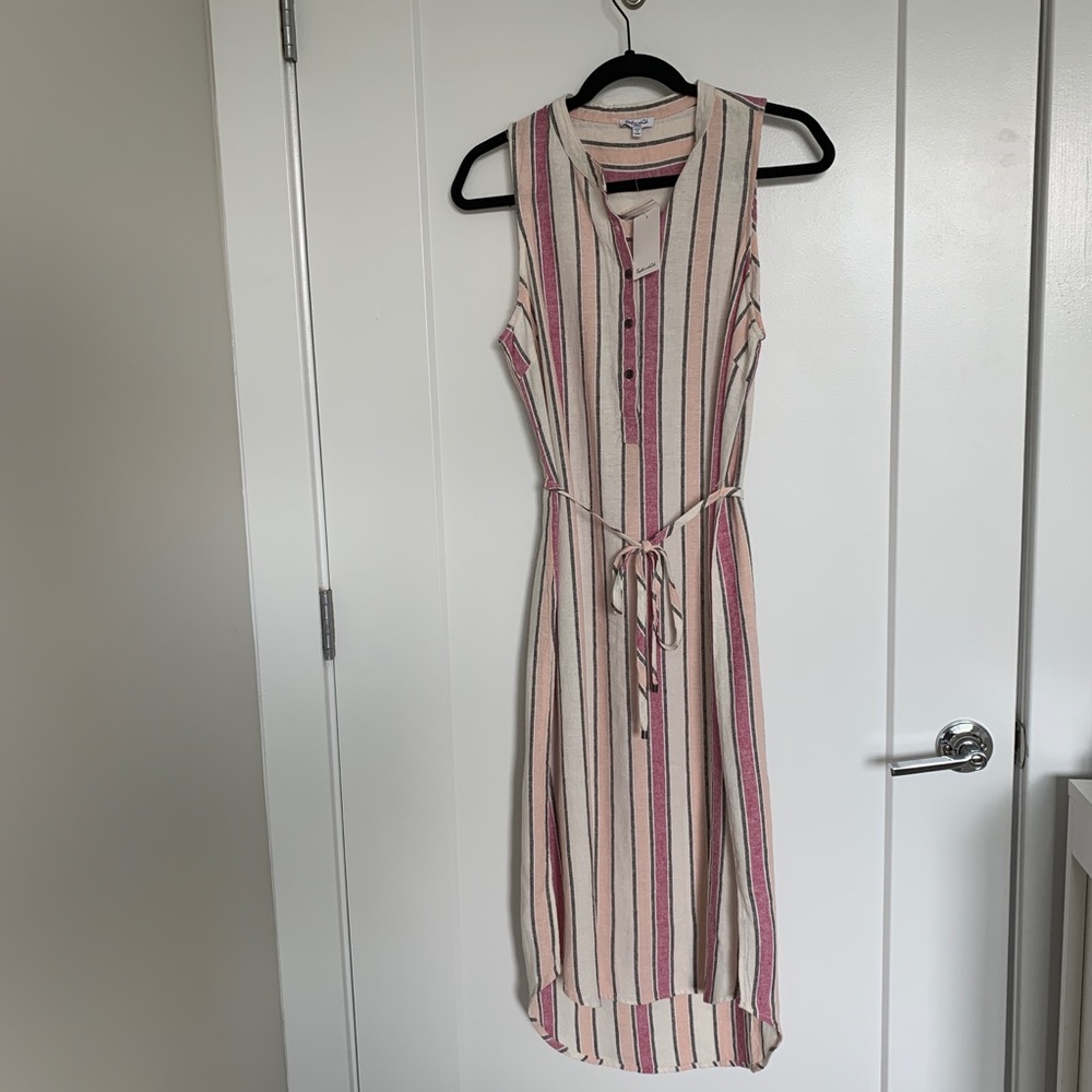 Splendid Linen Button Front Midi Dress ***NWT***